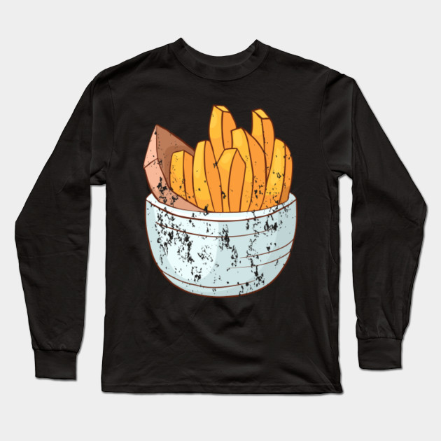 Fries Barbecue Retro Vintage Grunge